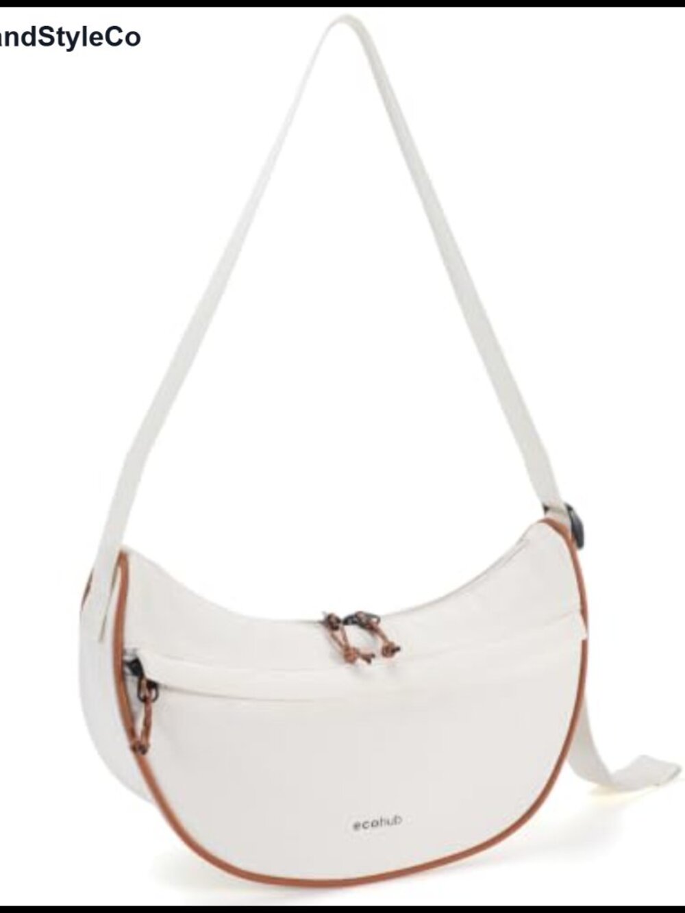Anti-Theft RFID Blocking Nylon Crescent Crossbody Bag Water-Resistant